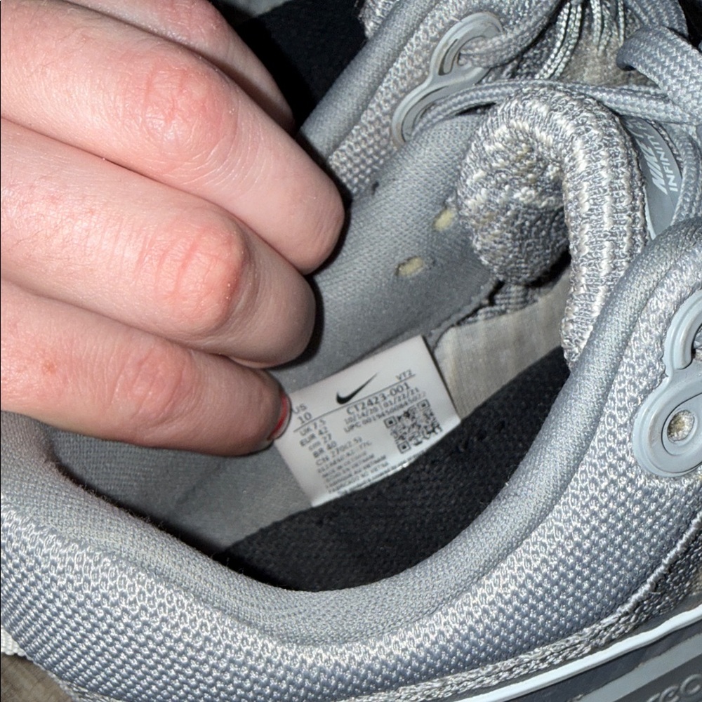 Nike React Gray Athletic Sneakers - image 3